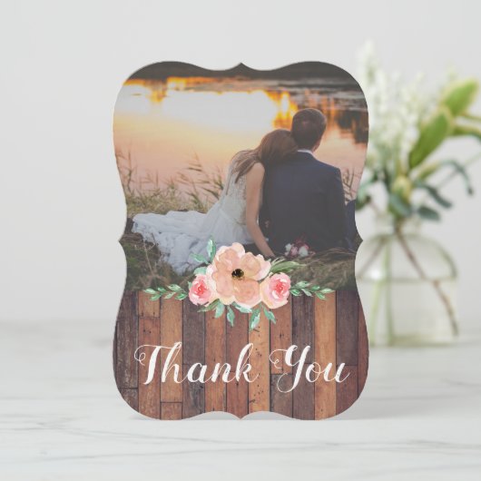 Merci | Carte Mariage après (Debout devant)