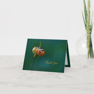 Merci Carte Note, Lily Jaune, Blanc À L'Intérieur