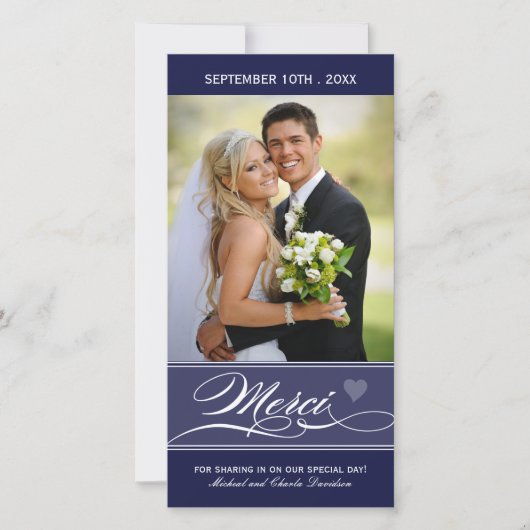 Merci - Carte Photo (4x8) (Devant)