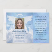 Merci Carte photo Angel Wings (Devant)