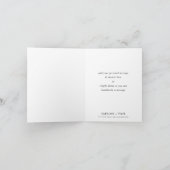 MERCI CARTE PHOTO élégant mariage noir (Intérieur)
