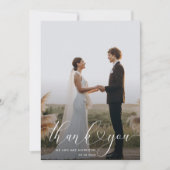 merci carte photo mariage (Devant)