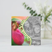 Merci Carte photo rose Lady (Debout devant)