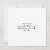 Merci Carte photo rose Lady (Dos)