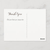 Merci Carte photo Rustique Mariage Mason Jars (Dos)