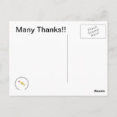 Merci carte postale (Dos)