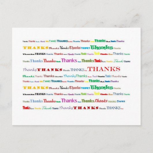 Merci carte postale (Devant)