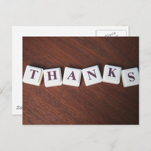 Merci carte postale (Devant / Derrière)