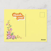 merci carte postale (Dos)