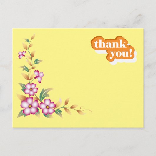 merci carte postale (Devant)