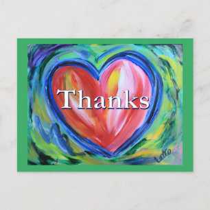 Merci Carte Postale Art du Cœur