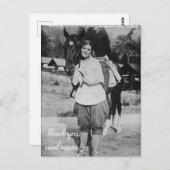 Merci, Carte Postale du Facteur (Devant / Derrière)