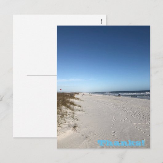 Merci Carte postale Holiday (Devant / Derrière)