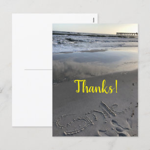 Merci Carte postale Holiday