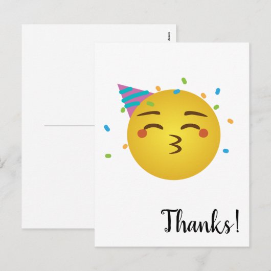 Merci Carte postale Holiday (Devant / Derrière)
