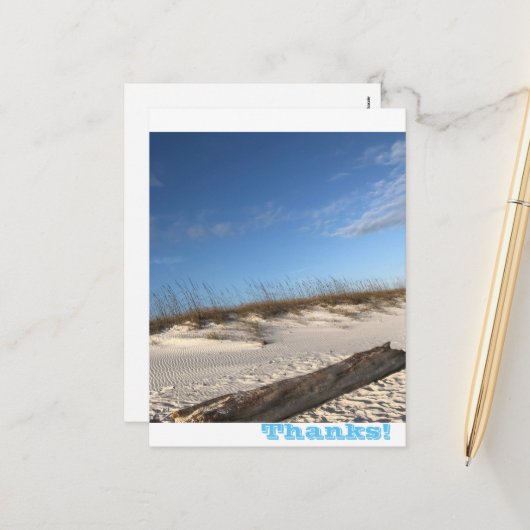 Merci Carte postale Holiday (Devant/Arrière en situation)