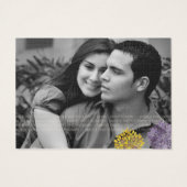 Merci Cartes Aquarelle Dahlia Fleurs (Dos)