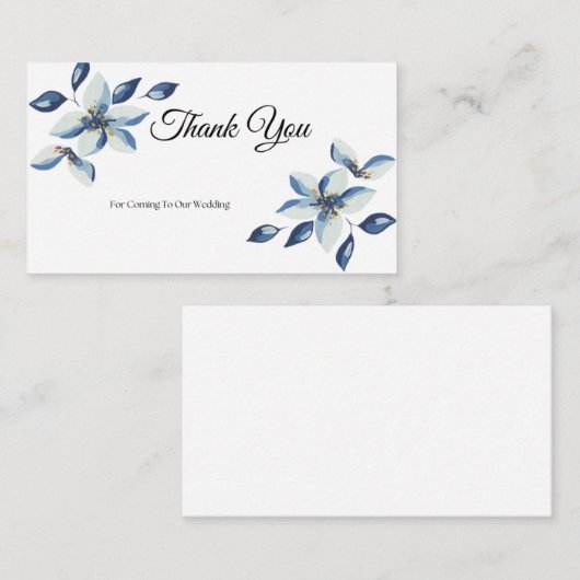 Merci Cartes blanches (Devant / Derrière)