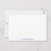 Merci Cartes de notes Coeur Coloré (Dos)