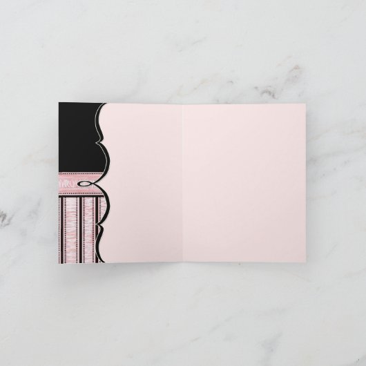 Merci Cartes de notes - French Bow Dot Swirl vs2 (Intérieur)