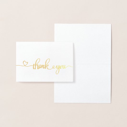 Merci Cartes de notes Gold Foil (Affichage)