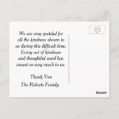 Merci | Cartes de souvenir coeurs et colombes (Dos)