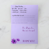 Merci Cartes Fleurs Fleurs Fleurs Fleurs Félicitat (Intérieur)