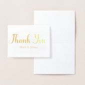 Merci Cartes Mariage Couples Nom Script Coeur (Affichage)