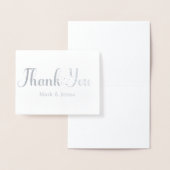 Merci Cartes Mariage Couples Nom Script Coeur (Affichage)