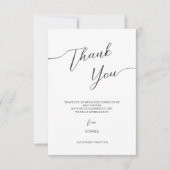 Merci Cartes pour la douche nuptiale dans un moder (Devant)