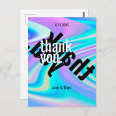 Merci Cartes Psychedélique Holographique (Devant / Derrière)