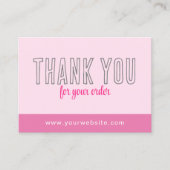 Merci Cartes Qr Code Logo Pink Business (Devant)