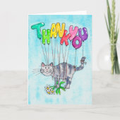 Merci Cat carte de voeux par Nicole Janes (Devant)