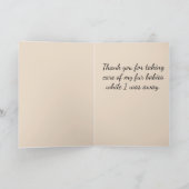 Merci Cat Sitter aidante Chat à rayures marbrées (Intérieur)