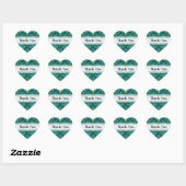 Merci Celtic Knot - Bleu Green Heart Sticker (Feuille)