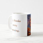 Merci Chaque Matin Thanksgiving Coffee Mug (Devant gauche)