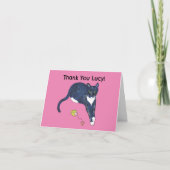 Merci chat avec jouet bizarré merci cadeau (Devant)