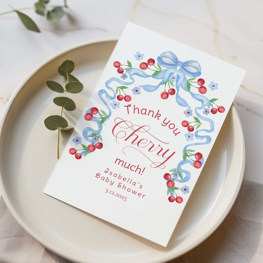 Merci Cherry Beaucoup de cerise sur le Carte de re