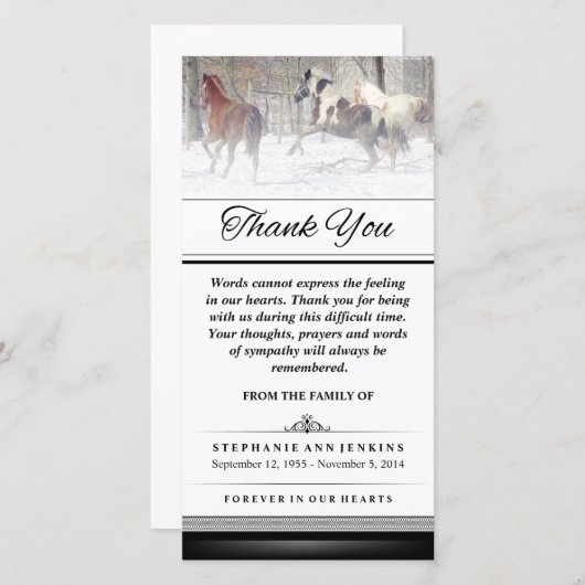 Merci - Chevaux d'hiver - Les mots ne peuvent pas (Devant / Derrière)