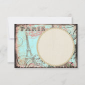 Merci chic de Tour Eiffel et de lustre (Dos)