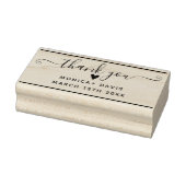 Merci chic mariage simple tampon caoutchouc (Tampon)