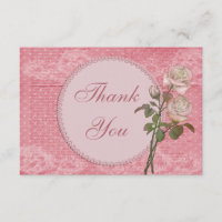 Merci chic minable de perles et de roses de