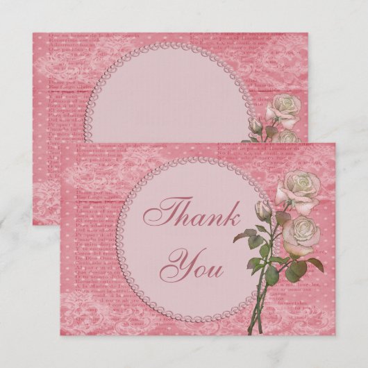 Merci chic minable de perles et de roses de (Devant / Derrière)