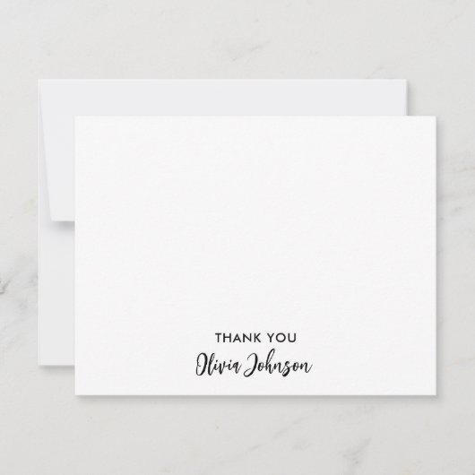 Merci Chic Nom du monogramme Carte blanche à bille (Devant)