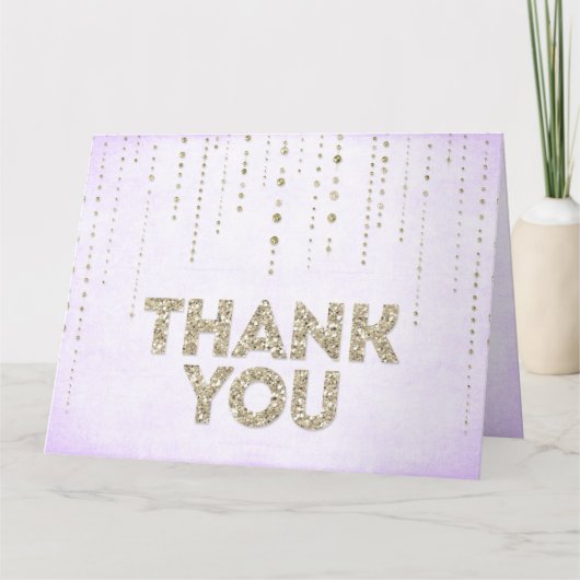 Merci Chic Paillettes Dorées (Devant)