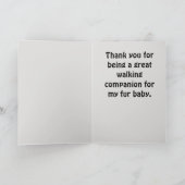 Merci chien Walker Coeur avec Empreintes de pattes (Intérieur)