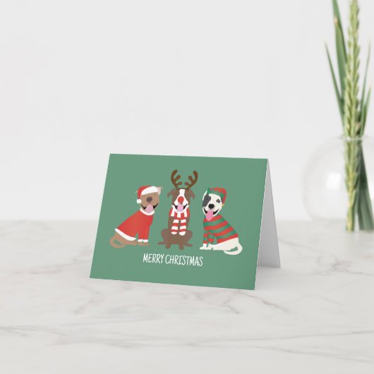Merci Chiens Pit Bull de Noël (Devant)