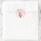 Merci Chouette Rose Cute Pour Sticker Venant (Sac)
