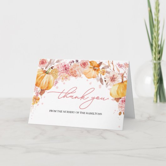 Merci citrouille Baby shower (Devant)