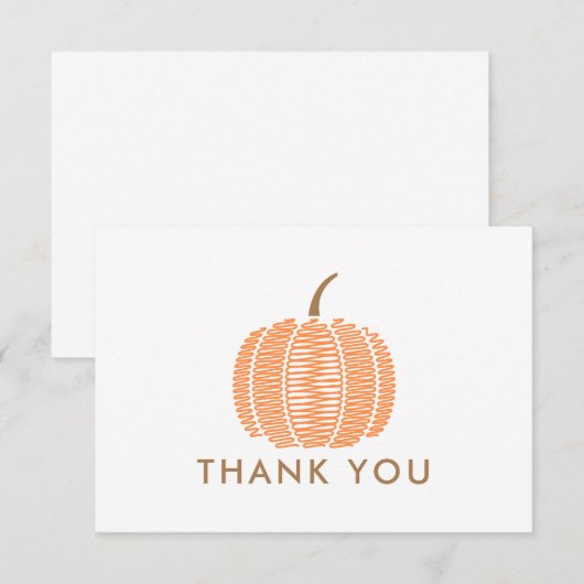 MERCI | Citrouille d'automne (Devant / Derrière)